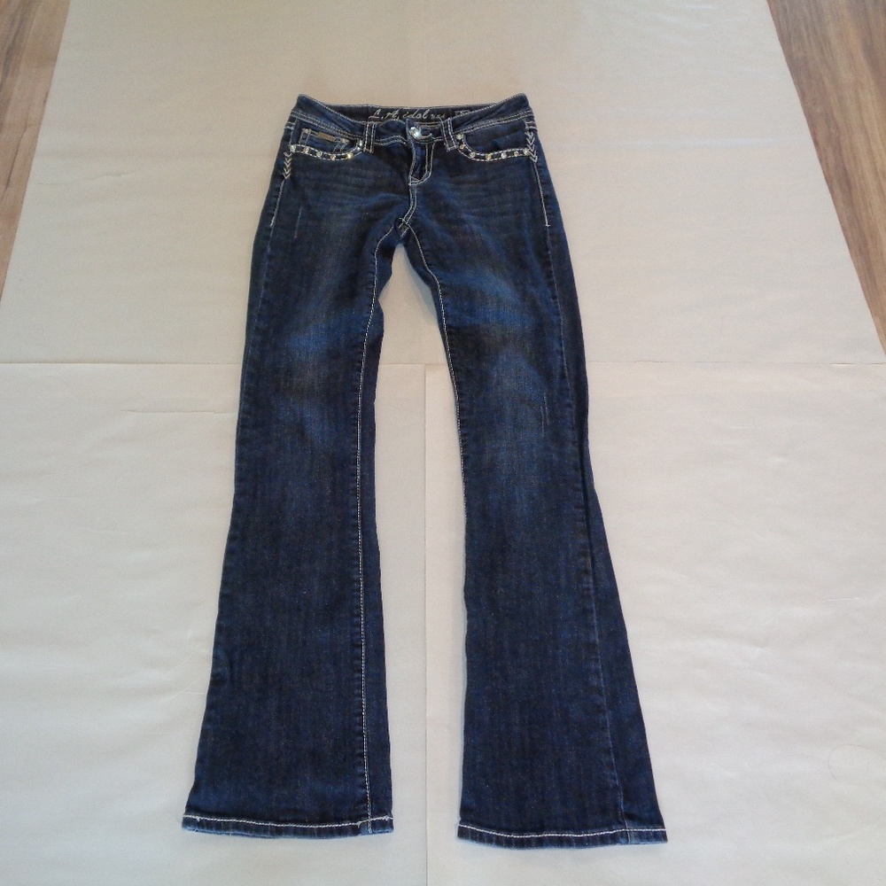 LA Idol Size 5 Waist 29 Length 34 Crystals Jeans